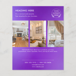 Flyer Minimalistisch Business Marketing   Logo und