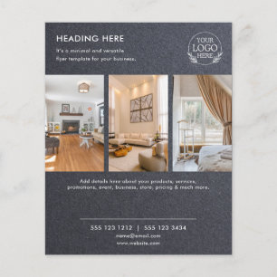 Flyer Minimalistisch Business Marketing Logo und
