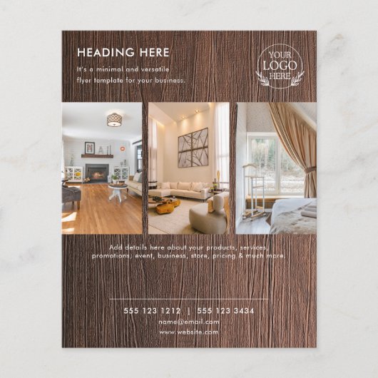 Flyer Minimalistisch Business Marketing | Logo und (Vorne)