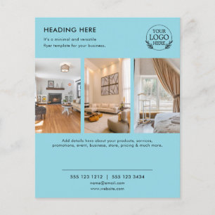 Flyer Minimalistisch Business Marketing Logo und