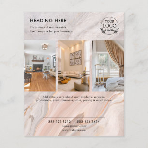 Flyer Minimalistisch Business Marketing   Logo und