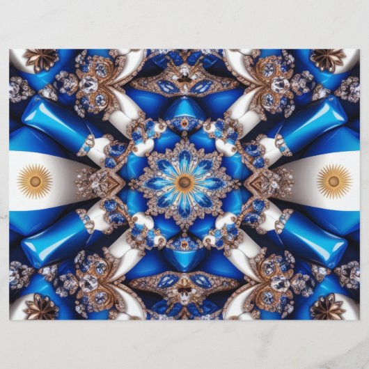 Flyer mit argentinischem Farbdesign (Hinten)