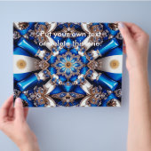 Flyer mit argentinischem Farbdesign (Hand)