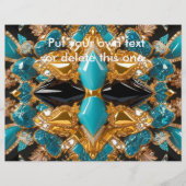 Flyer mit Bahamas-Farbdesign (Vorne)