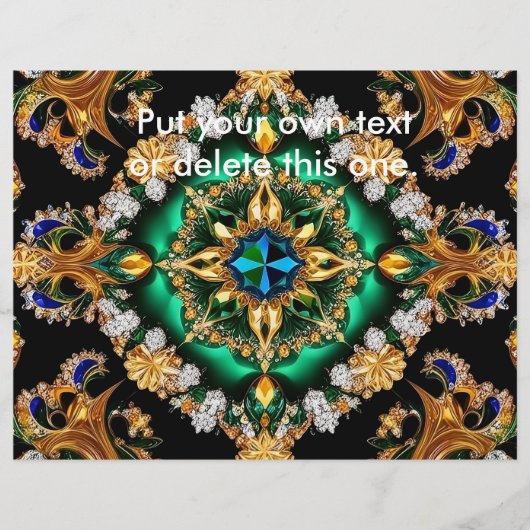 Flyer mit brasilianischem Farbdesign (Vorne)