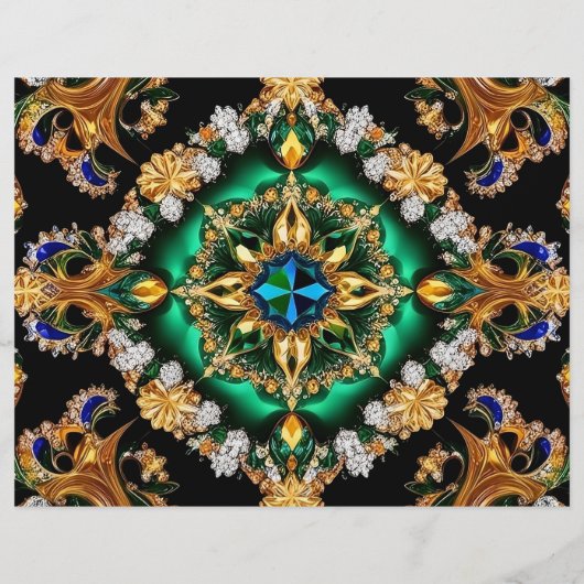 Flyer mit brasilianischem Farbdesign (Hinten)