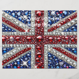 Flyer mit britischer Farbgestaltung