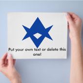 Flyer mit der Fahne von Toyota City, Japan (Hand)