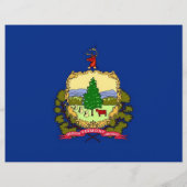 Flyer mit der Fahne von Vermont, USA (Hinten)