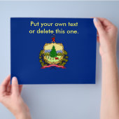 Flyer mit der Fahne von Vermont, USA (Hand)