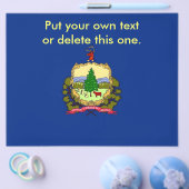 Flyer mit der Fahne von Vermont, USA (Einzeln)