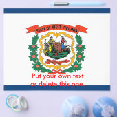 Flyer mit der Fahne von West Virginia, USA (Einzeln)