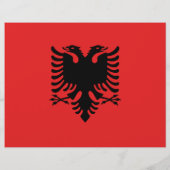 Flyer mit der Flagge Albaniens (Hinten)