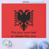 Flyer mit der Flagge Albaniens (Einzeln)