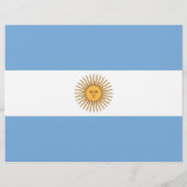Flyer mit der Flagge Argentiniens (Hinten)