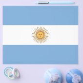 Flyer mit der Flagge Argentiniens (Einzeln)