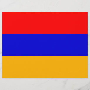 Flyer mit der Flagge Armeniens