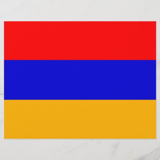 Flyer mit der Flagge Armeniens (Vorne)