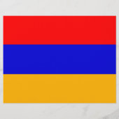 Flyer mit der Flagge Armeniens (Hinten)