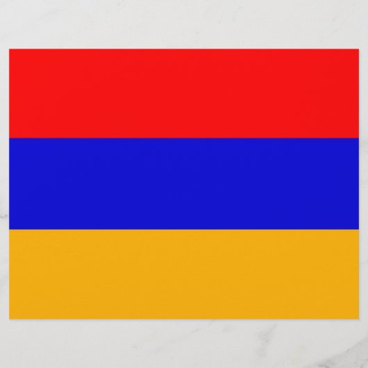 Flyer mit der Flagge Armeniens (Hinten)