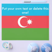 Flyer mit der Flagge Aserbaidschans (Einzeln)