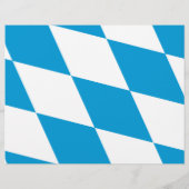 Flyer mit der Flagge Bayerns, Deutschland (Hinten)