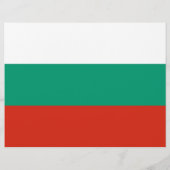 Flyer mit der Flagge Bulgariens (Hinten)