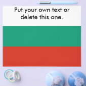 Flyer mit der Flagge Bulgariens (Einzeln)