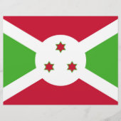 Flyer mit der Flagge Burundis (Vorne)