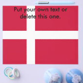 Flyer mit der Flagge Dänemarks (Einzeln)