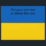 Flyer mit der Flagge der Ukraine<br><div class="desc">Flyer mit der Flagge der Ukraine. Dieses Produkt ist anpassbar.</div>