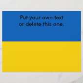 Flyer mit der Flagge der Ukraine (Vorne)