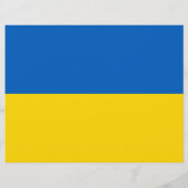 Flyer mit der Flagge der Ukraine (Hinten)