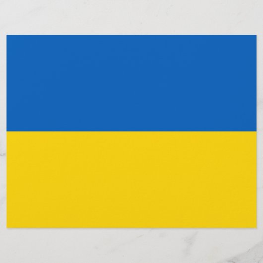 Flyer mit der Flagge der Ukraine (Hinten)