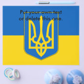 Flyer mit der Flagge der Ukraine (Einzeln)