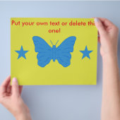 Flyer mit der Flagge des Bady-Bassitt, Brasilien (Hand)