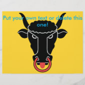 Flyer mit der Flagge des Kantons Uri, Schweiz (Vorne)