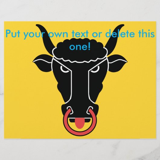 Flyer mit der Flagge des Kantons Uri, Schweiz (Vorne)