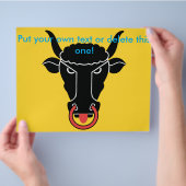 Flyer mit der Flagge des Kantons Uri, Schweiz (Hand)