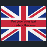 Flyer mit der Flagge des Vereinigten Königreichs<br><div class="desc">Flyer mit der Flagge des Vereinigten Königreichs. Dieses Produkt ist anpassbar.</div>