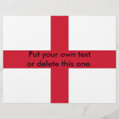 Flyer mit der Flagge Englands (Vorne)