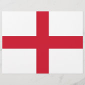 Flyer mit der Flagge Englands (Hinten)