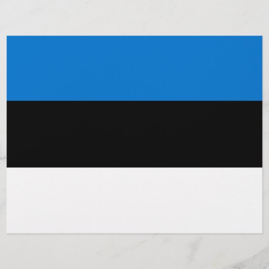 Flyer mit der Flagge Estlands (Hinten)