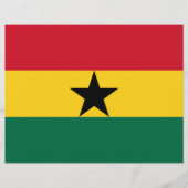 Flyer mit der Flagge Ghanas (Vorne)