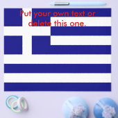 Flyer mit der Flagge Griechenlands (Einzeln)