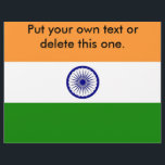 Flyer mit der Flagge Indiens<br><div class="desc">Erleben Sie mit unserem beeindruckenden Flyer, der die Flagge Indiens trägt! Dieser pulsierende Flyer eignet sich hervorragend, um Veranstaltungen, Dienstleistungen oder Sonderangebote zu fördern und gleichzeitig Ihre Verbindung zur indischen Kultur zu feiern. Die kühnen Farben der indischen Fahne werden hervorgehoben dargestellt, was diesen Flyer zu einer einzigartigen und sinnvollen Wahl...</div>