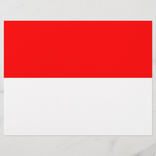 Flyer mit der Flagge Indonesiens (Hinten)