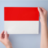 Flyer mit der Flagge Indonesiens (Hand)