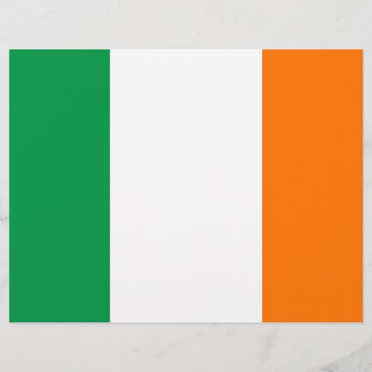 Flyer mit der Flagge Irlands (Hinten)