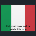 Flyer mit der Flagge Italiens<br><div class="desc">Flyer mit der italienischen Flagge. Dieses Produkt ist anpassbar.</div>